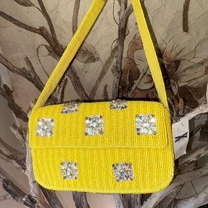 Anthropologie Fiona Beaded Bag-Geometric Edition